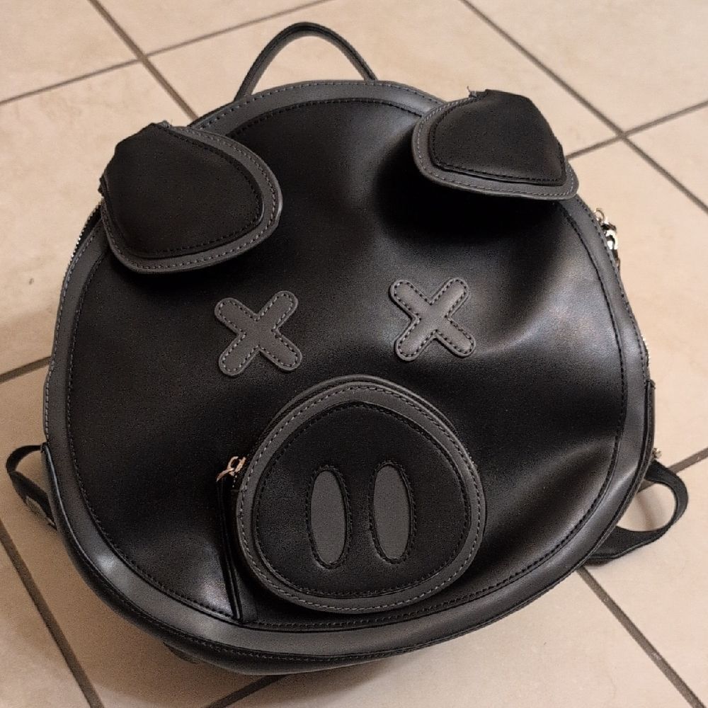 Jeffree Star x Shane Pig Piggy Backpack Black - Picture 2 of 12